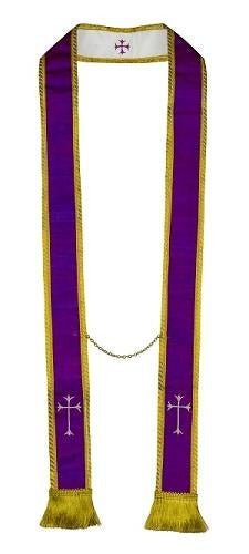 Reversible Confessional & Visitation Stole — Pure Silk - JMJ Catholic Productsvariant