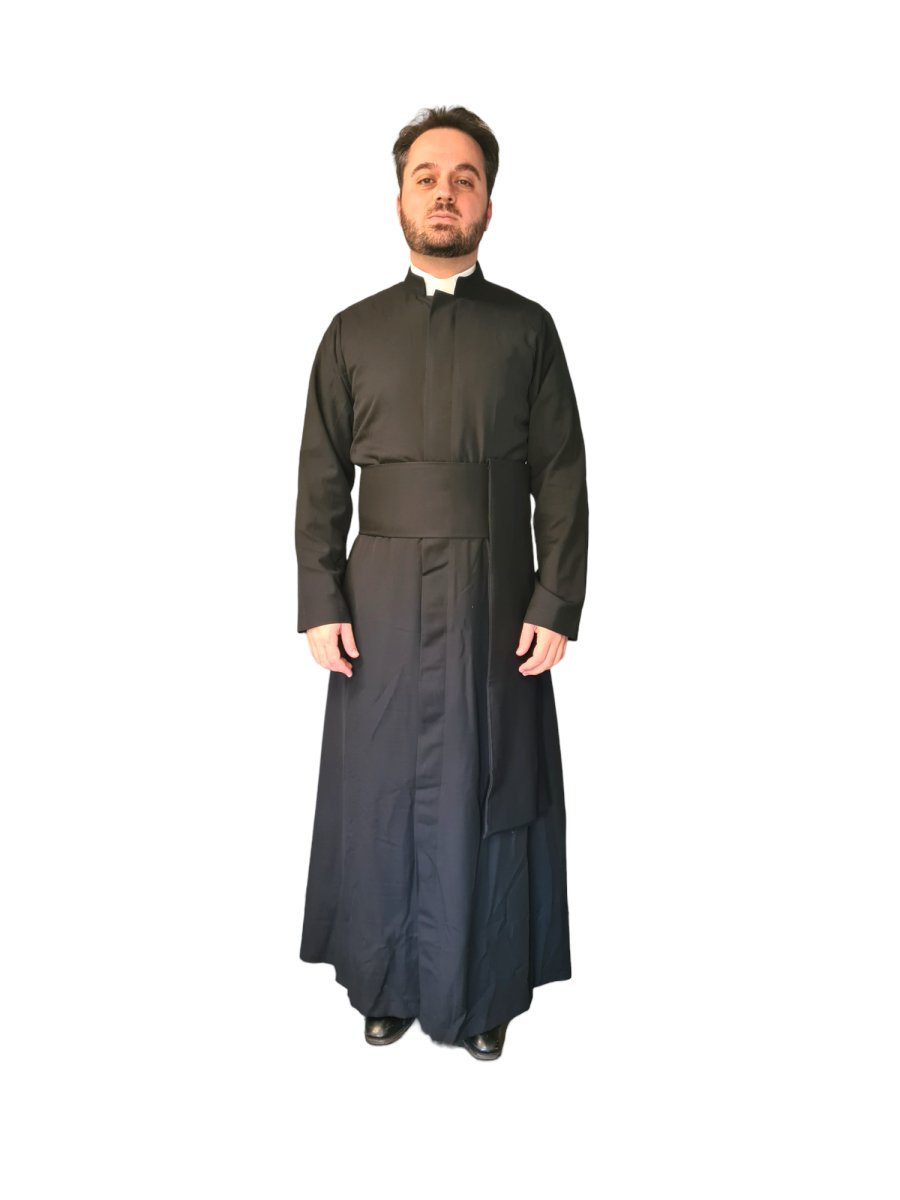 Roman Cassock - Cotton Drill Discontinued (2 small left in stock) - JMJ Catholic Products#variant