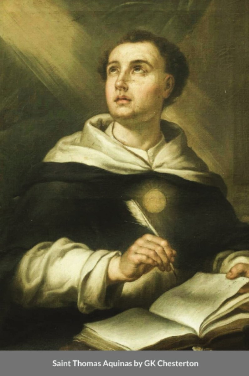 Saint Thomas Aquinas by GK Chesterton (free delivery) - JMJ Catholic Products#variant