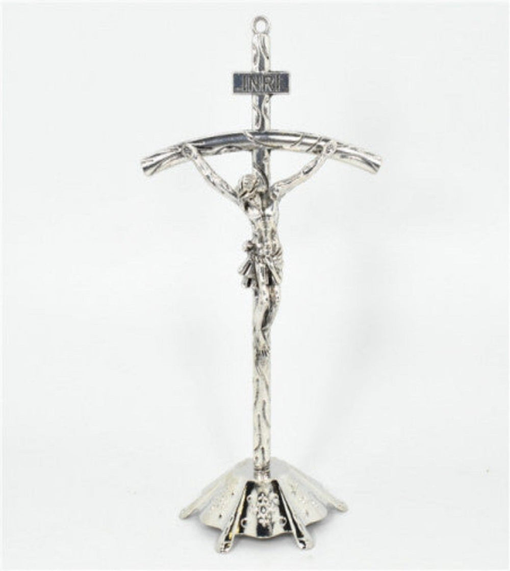 Silver Metal Crucifix (20cm h) - JMJ Catholic Products#variant