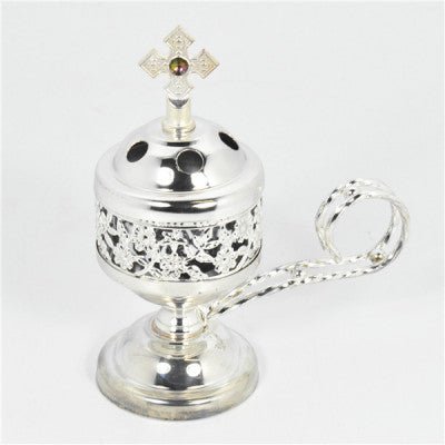 Silver Metal Incense Burner - JMJ Catholic Products#variant