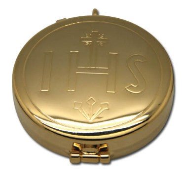 Small : 50mm (dia) 12mm (h) - (Holds approx. 8-10 Hosts) - JMJ Catholic Products#variant