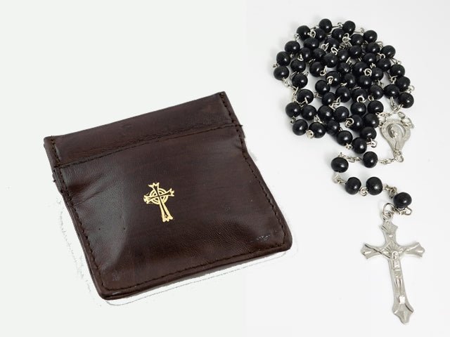 Snap Top Closure Leather Rosaries (9510) Free shipping - JMJ Catholic Products#variant