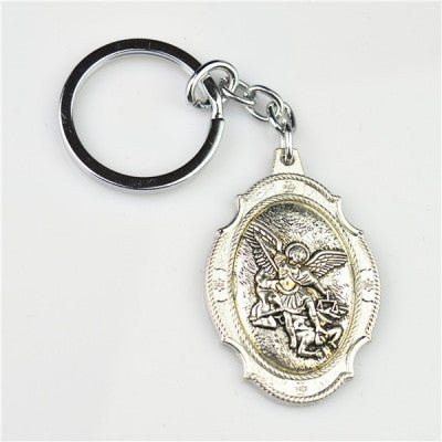 St Michael Archangel key ring (free shipping) - JMJ Catholic Products#variant