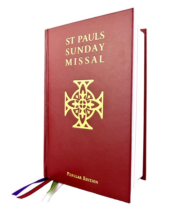 St Pauls Sunday Missal Popular Edition Red Hardcover - JMJ Catholic Products#variant
