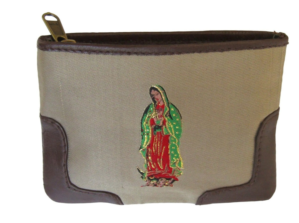 Tapestry/leather trimmed Guadalupe/Rose case (Free shipping) - JMJ Catholic Products#variant