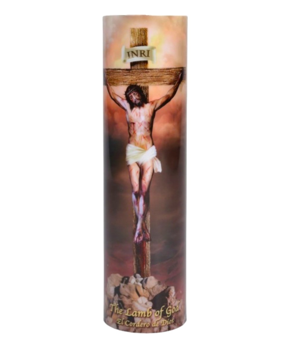 The Lamb of God -LED Candle 20cm - JMJ Catholic Products#variant