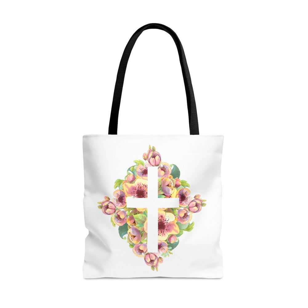 Tote Bag- Floral (free shipping) - JMJ Catholic Products#variant