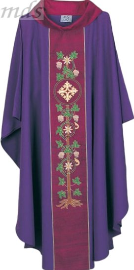 Tree of Life - Hand Embroidered Chasuble - JMJ Catholic Products#variant