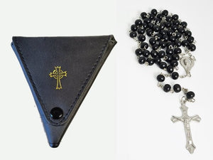 Triangular Rosary Case — Sheepskin Leather (2 Colours) - image 3