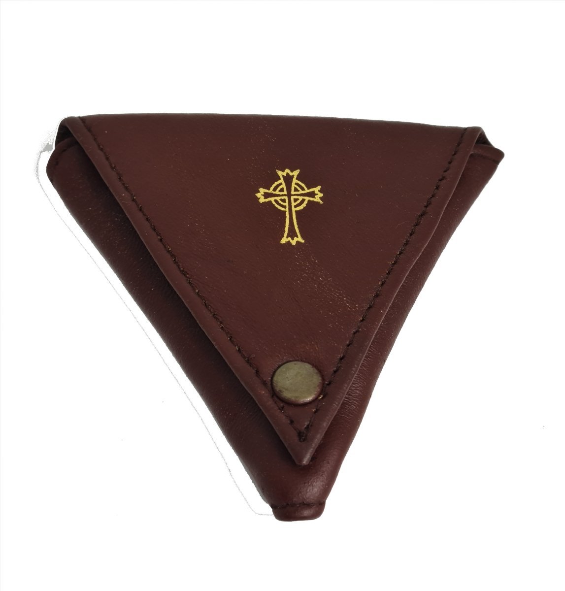 Triangular Rosary Case — Sheepskin Leather (2 Colours) - JMJ Catholic Productsvariant