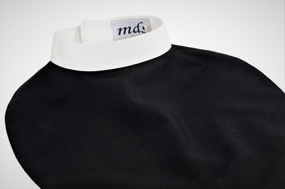 White Full Collar Mini Shirt — Dicky Style Clergy Wear - JMJ Catholic Productsvariant
